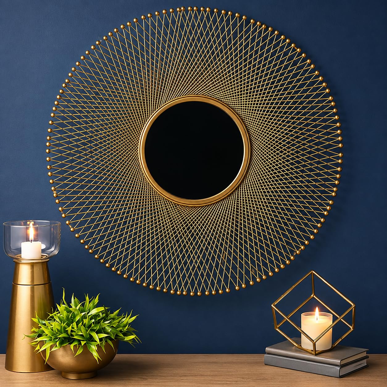 Artemade Gold Flower Wall Mirror - Glam Decor -9 Artemade Gold Flower Wall Mirror - Glam Decor -9