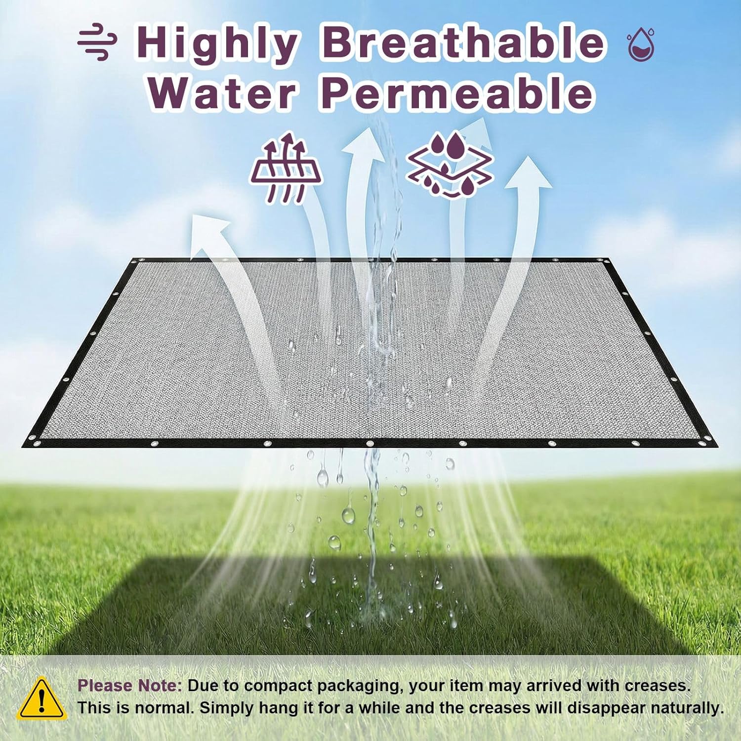 90% Sun Shade Cloth with Gromments, 0 6' X 1 0' Pergola Shade Cover Canopy, UV Protection Mesh Tarp Sun Screens for Outdoor Patio Garden Gazbos Porch Courtyard, Light Gray