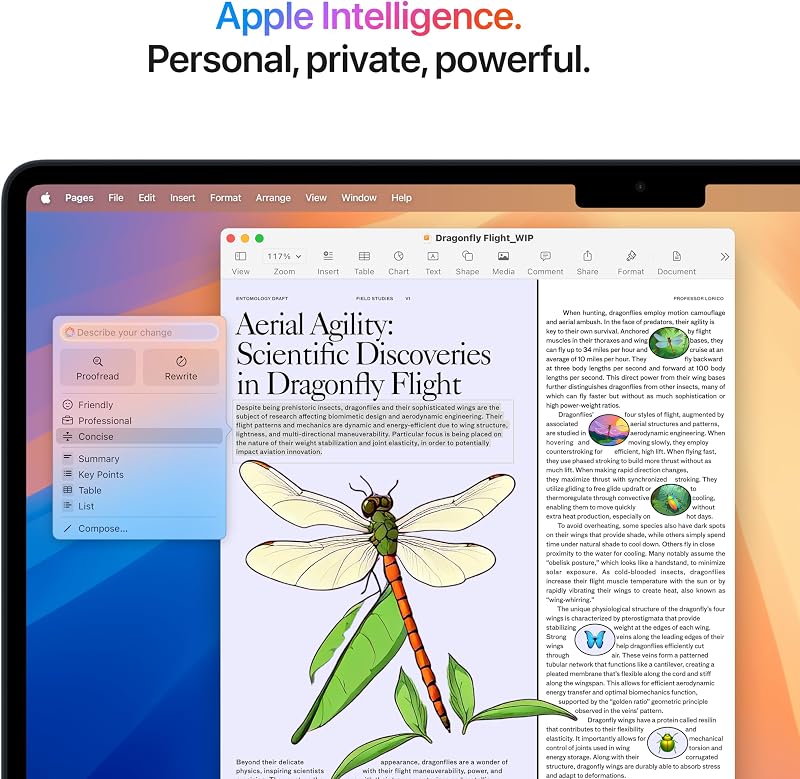 Apple 2025 MacBook Air 15-inch Laptop with M4 chip: Built for Apple Intelligence, 15.3-inch Liquid Retina Display, 16GB Unified Memory, 512GB SSD Storage, 12MP Center Stage Camera, Touch ID; Midnight image 4