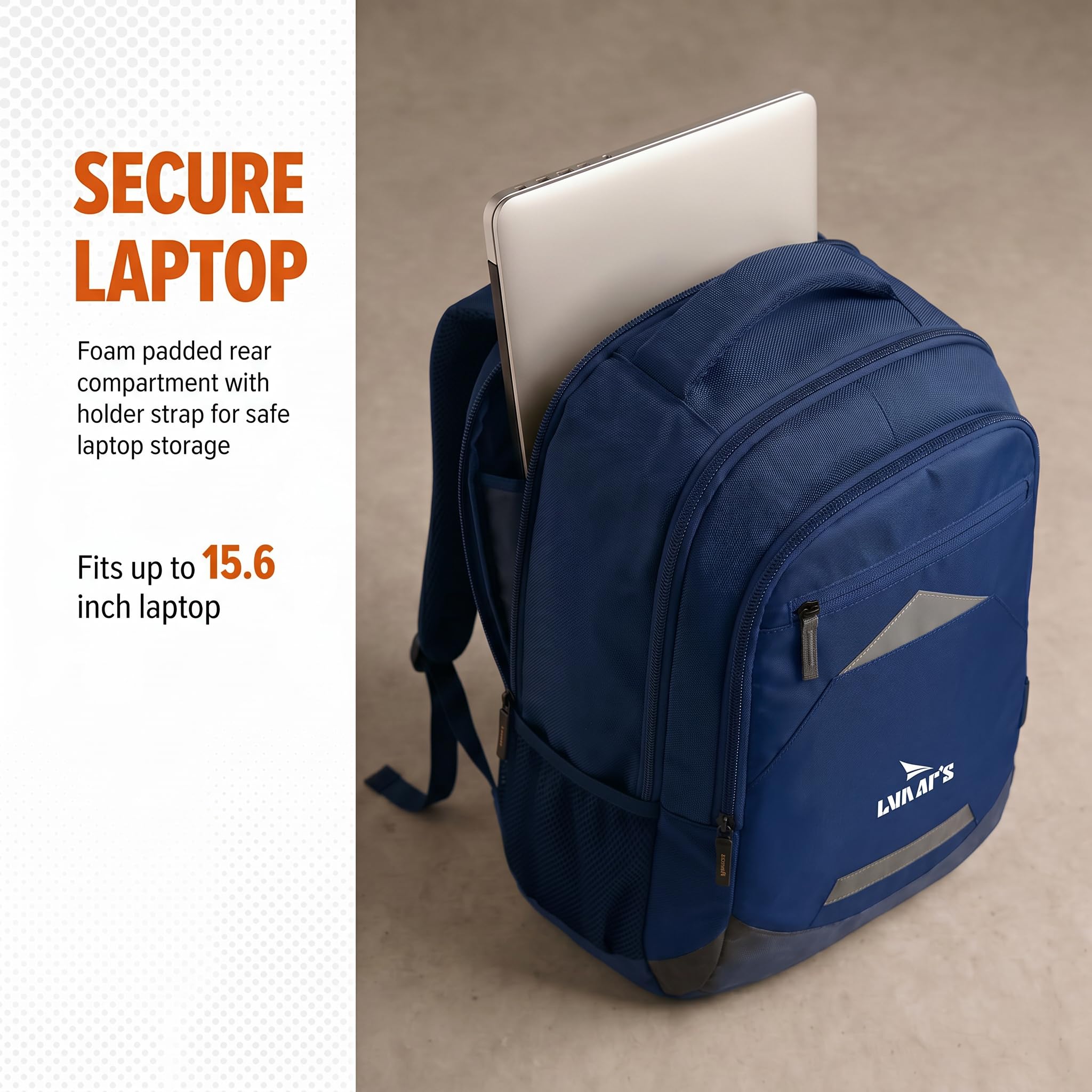 Lunar's Bingo - 48 L Laptop Bags | Laptop backpack for men | Laptop bag 15.6 inch | School bags | College bag for boys | Office backpack for men | Travel backpack with 1 Year Warranty 2
