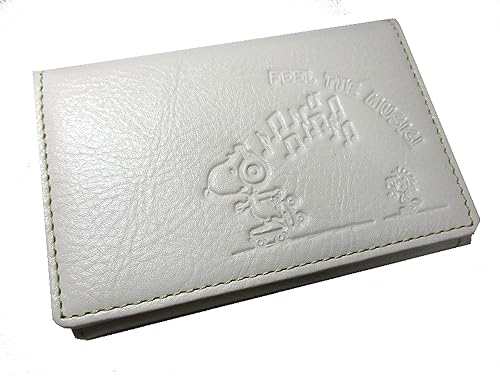 Amazon 名刺入れ レディース カードケース スヌーピー Snoopy 本革 ブランド Feel The Music The Little Snoopy スヌーピー レディースバッグ 財布