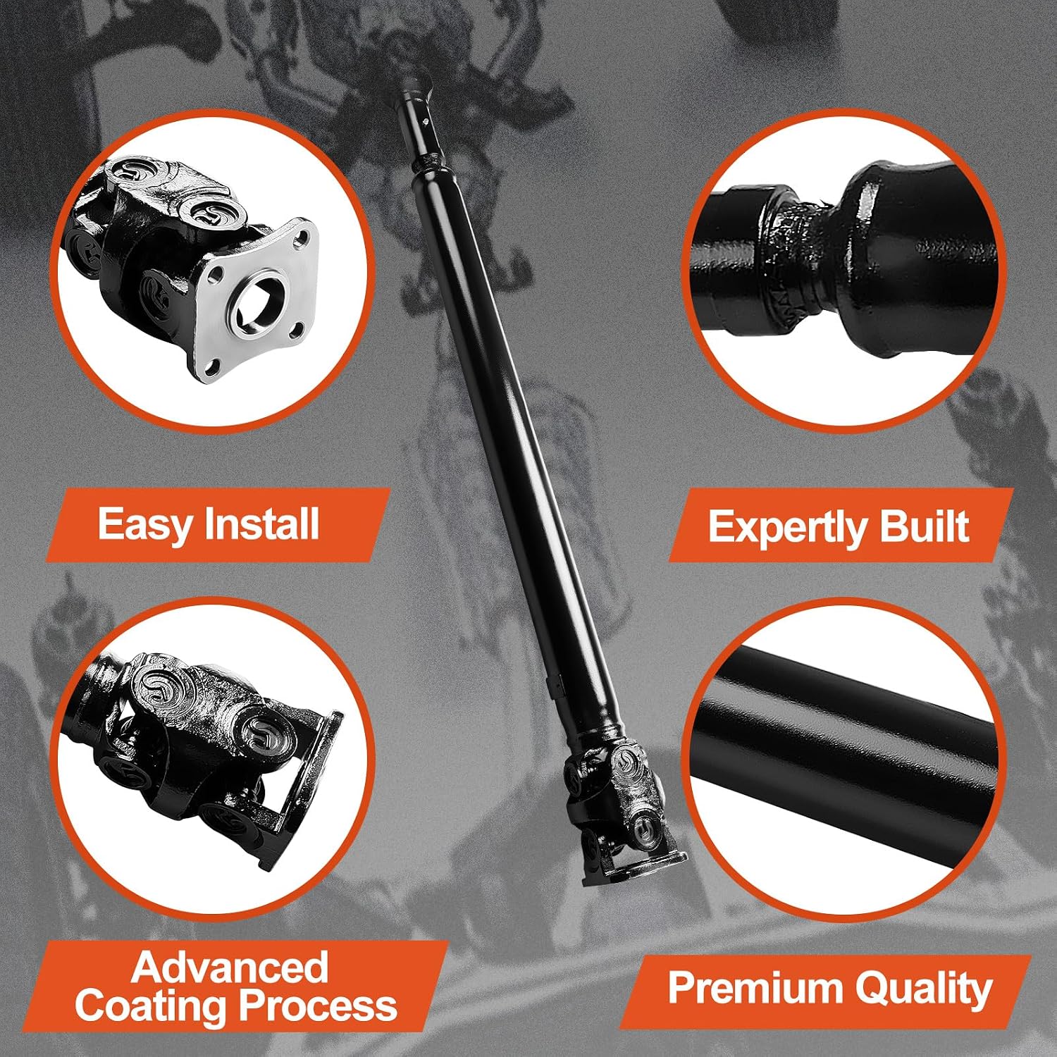 371103D300 Rear Complete Drive Shaft Prop Shaft Driveshaft Assembly Compatible with Toyota 4Runner 1996 1997 1998 1999 2000, Replace OE 371103D300, 65-5020, 936-796