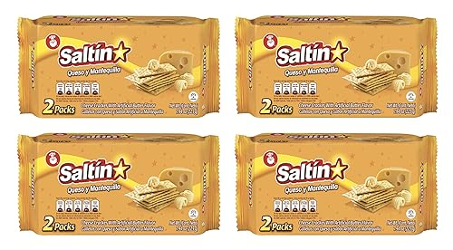Saltin Noel - Galletas de queso y mantequilla | Mezcla perfecta de queso y mantequilla | 7.93 onzas (paquete de 4)