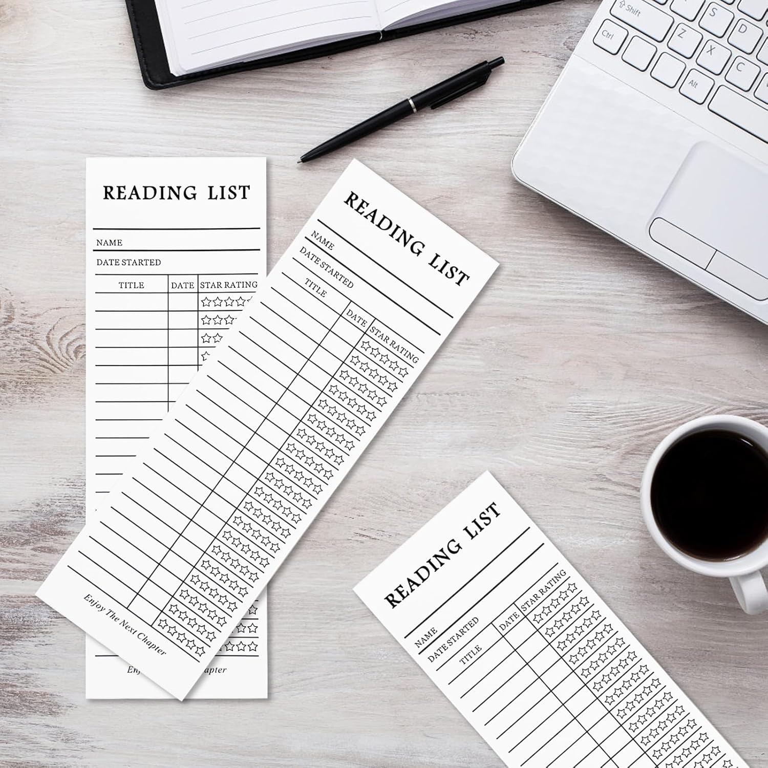 50PCS Reading List Bookmark, Book Journal Reading Log, Book Tracker Bookmark, Personal Libraries Cards Book Tracker Notecards, Literary Gift for Reading Lover Readers, 2025 Reading Tracker - Image 6