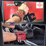 Magnetic Wristband Tool Holder - Cool Gift idea for Men Dad Handyman - Hold Small Tools Screws Nails Nuts Bolts Drill bits Small Metal Objects. 15 Strong Magnets, Adjustable Straps for All Wrist Size