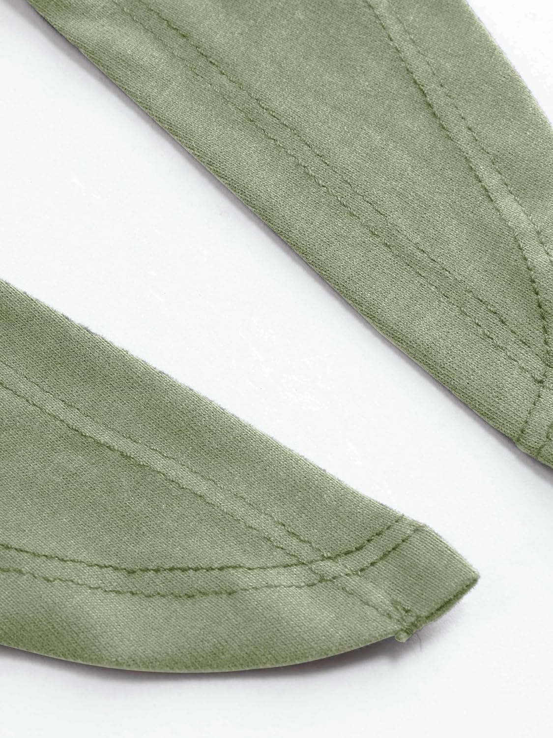 CIDER Crop Tops for Women Crew Neck T Shirts Short Sleeve Knotted Twist Front Loose Summer Basic Tee - Image 8