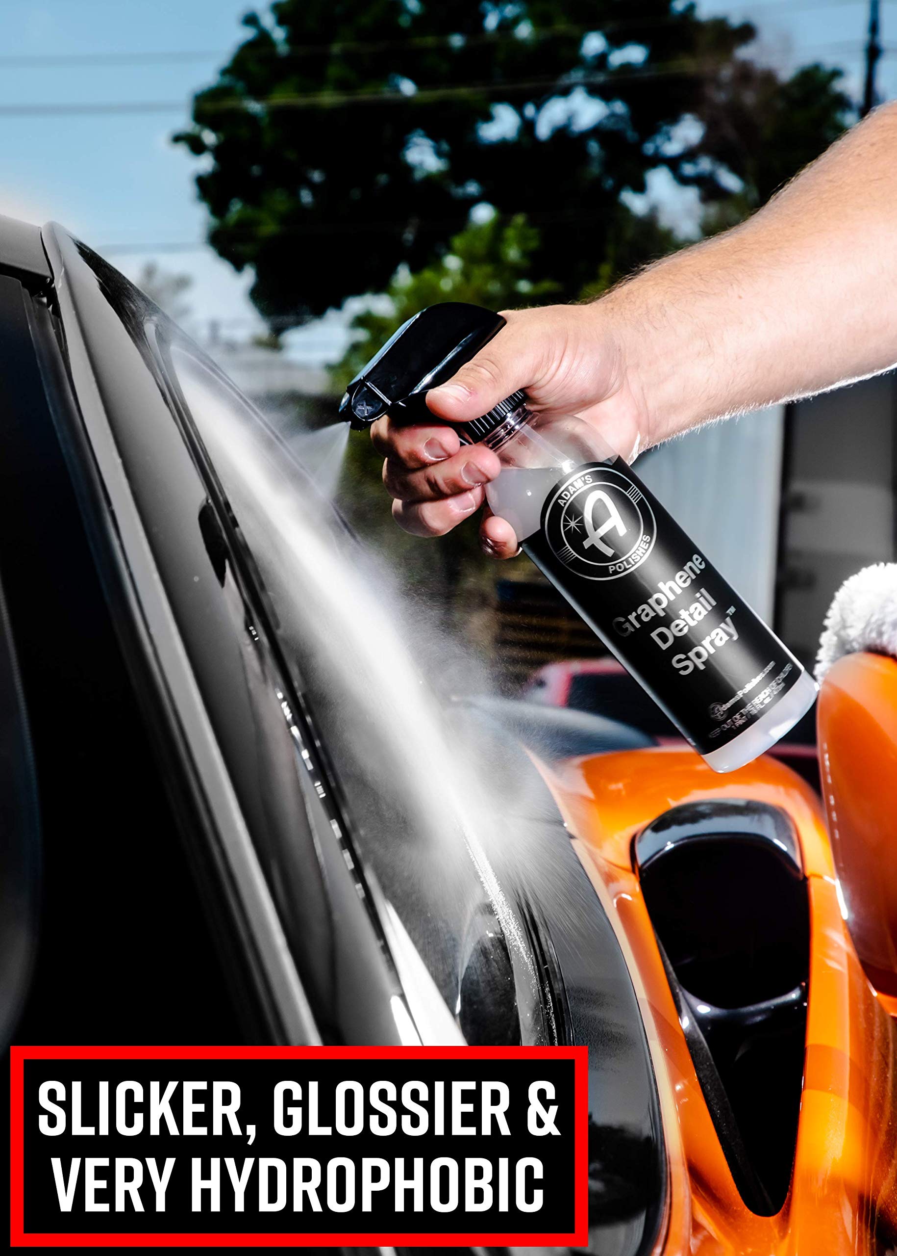 Adam’s Graphene Detail Spray (16 oz) Extend Protection of Waxes, Sealants, Coatings Quick