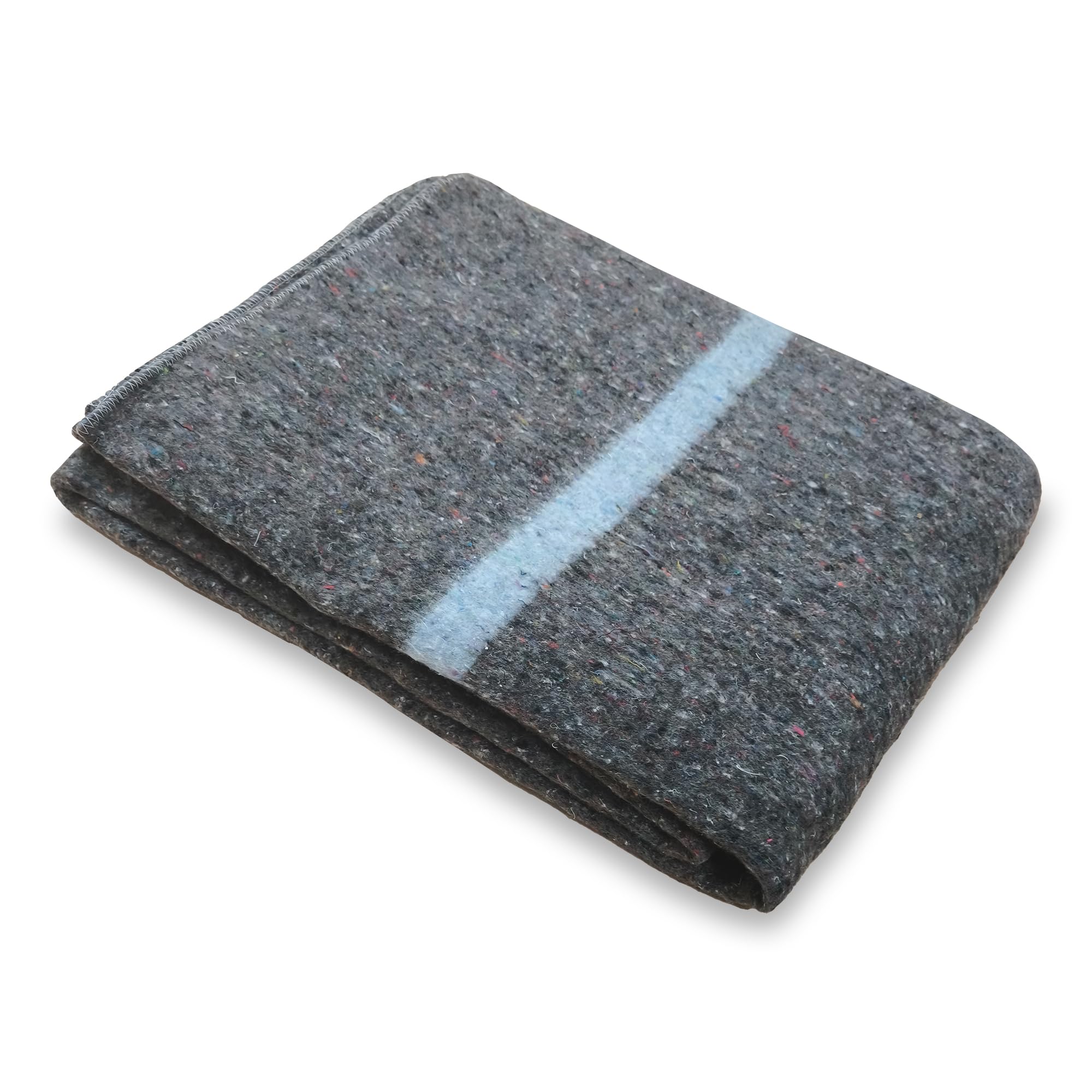 Manta Transporte de Muebles, Mudanza Multiusos. Manta para Yoga, Pic-Nic, Viaje. 200X140 cm Material Reciclado Resistente Perchado y Suave. Gris