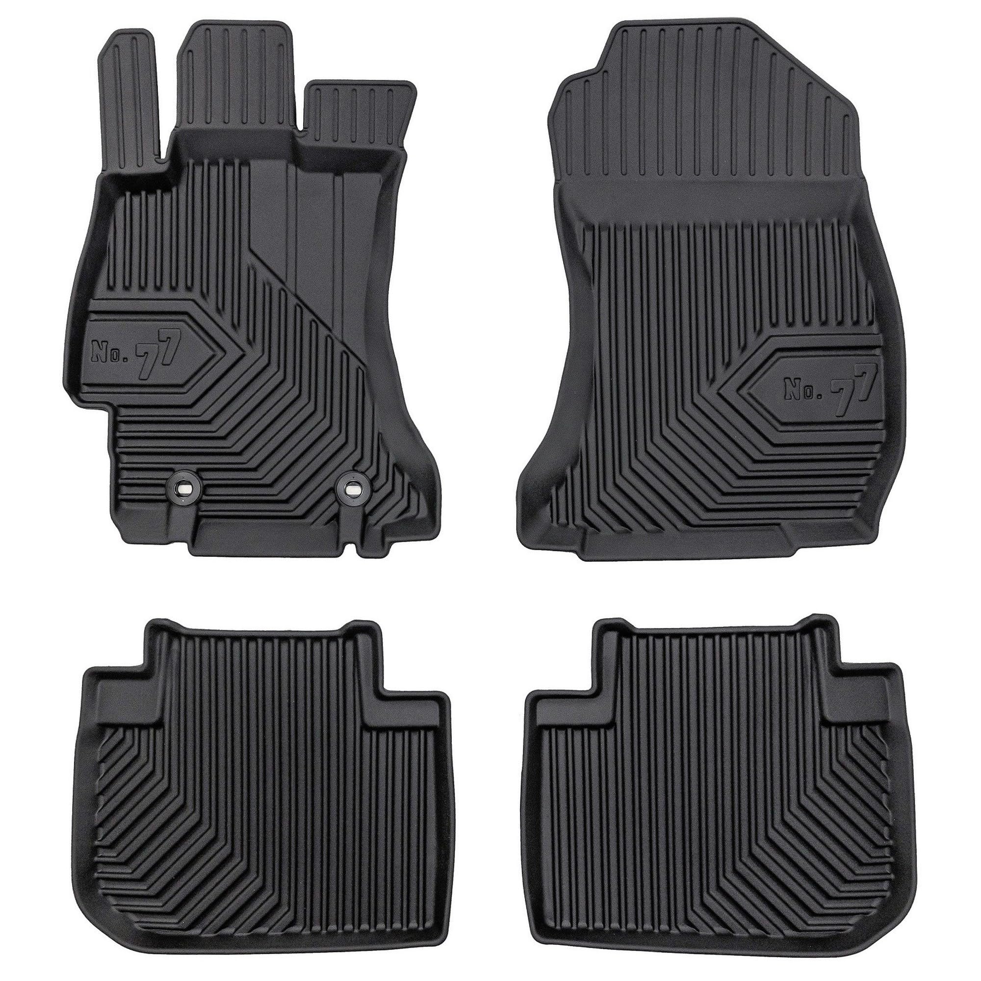 MOTOS Alfombrillas de Goma para Subaru Forester IV 2012-2018 Mejore la Comodidad de Sus Viajes con la Alfombra Antideslizante Car No.77- Alfombrillas de Coche para Varias Estaciones