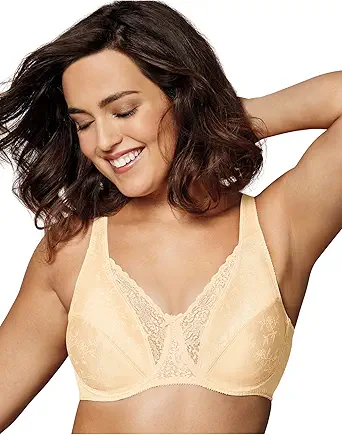 Playtex Women's Secrets Love My Curves Signature Floral Underwire Full Coverage Bra Us4422