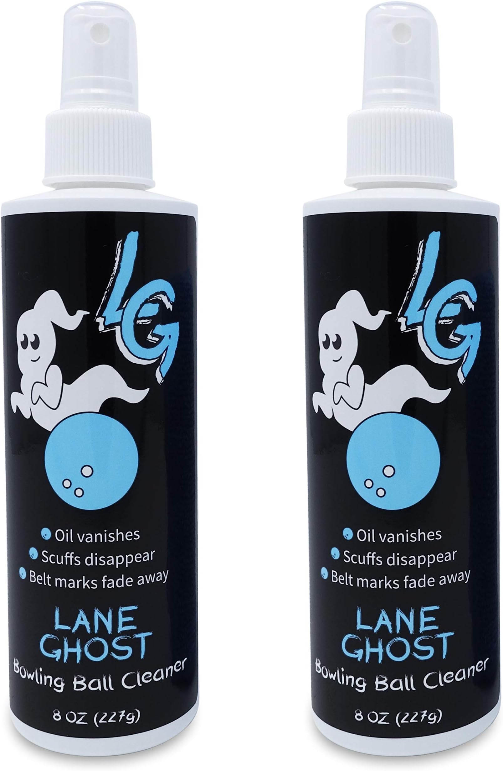 Bowling Ball Cleaner Spray Kit - 2 Pack - USBC Approved - Oil, Scuff, and Belt Mark Cleaner - Restores Tack and Prolongs Lifespan of Ball