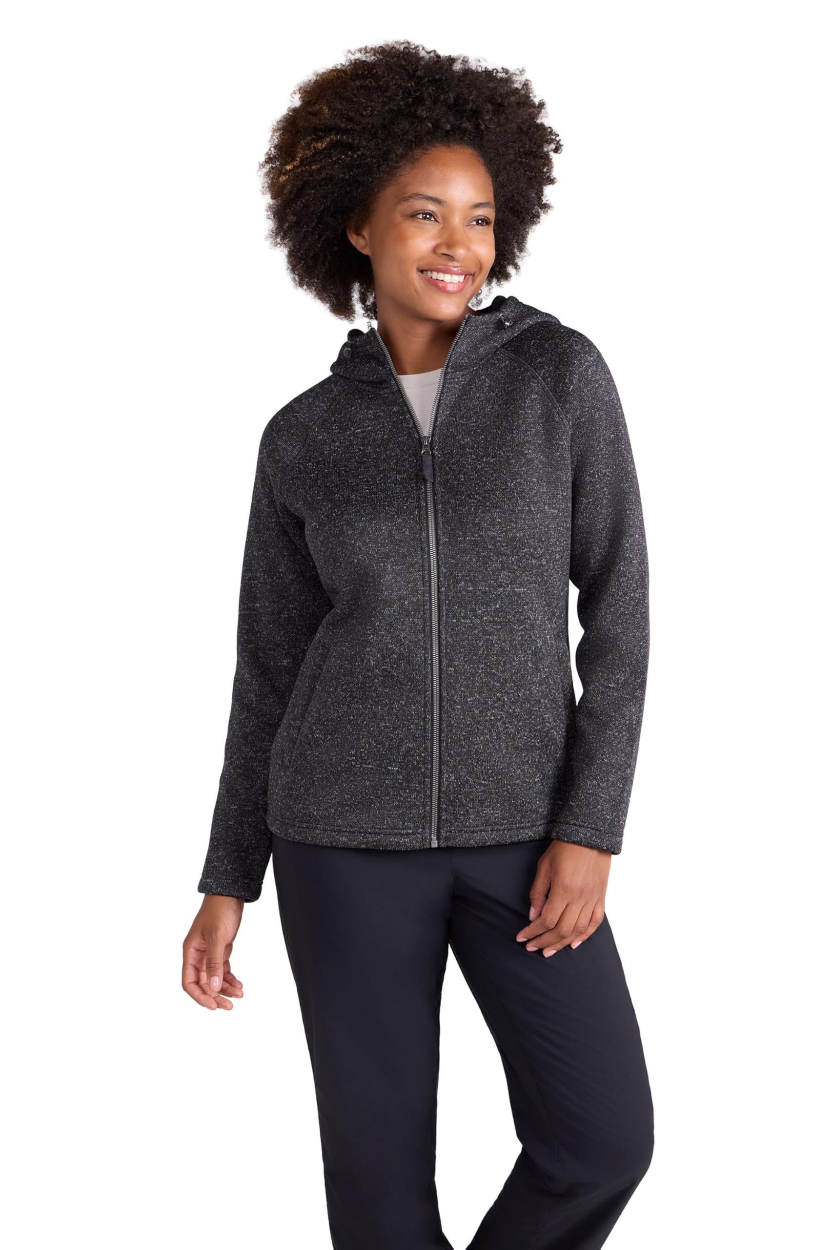 Mountain Warehouse Women's Dark Grey (Nevis) Nevis Full Zip Fleece Jacket 14