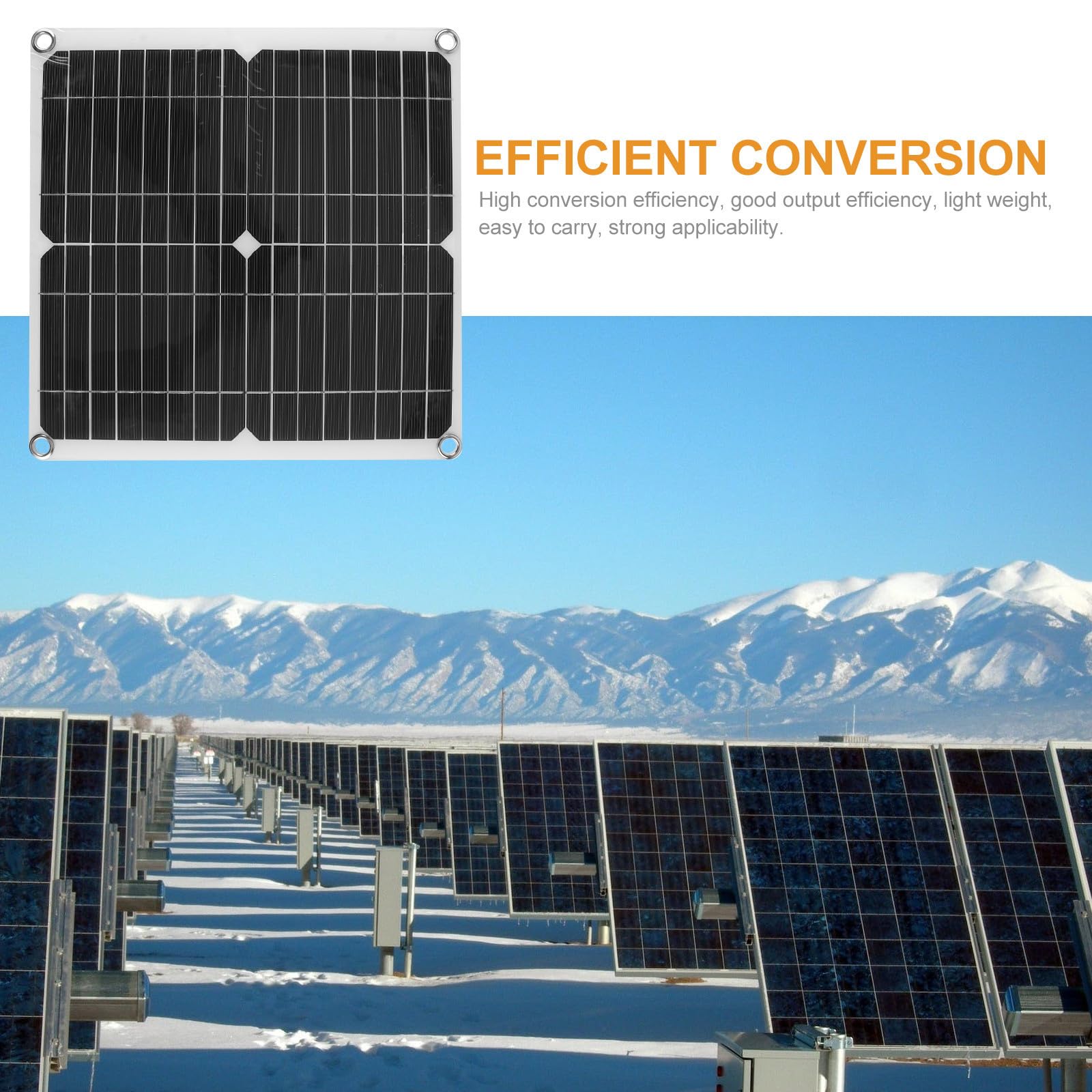 Pannello Solare Fotovoltaico Monocrystalline 200w per Campeggio | Alta Efficienza 98%, Robusta Resistenza e Buona Durata, Formato Portatile per Viaggio