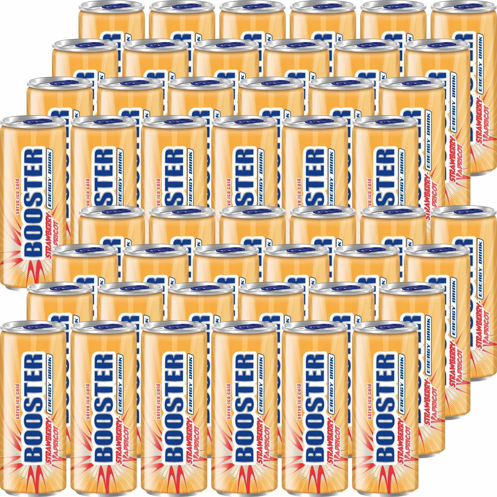 Booster Energy Strawberry-Apricot DPG 2er Pack (48x330ml Dose) + usy Block