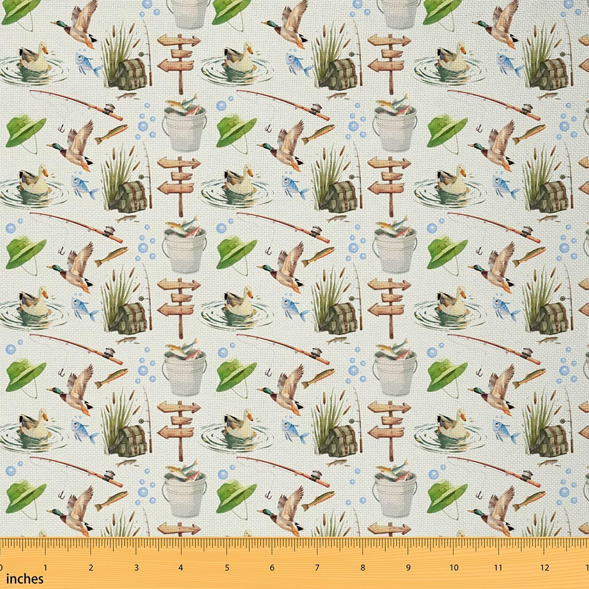 Homewish Tkanina kaczki krzyżówki od The Yard 920 cm x 160 cm