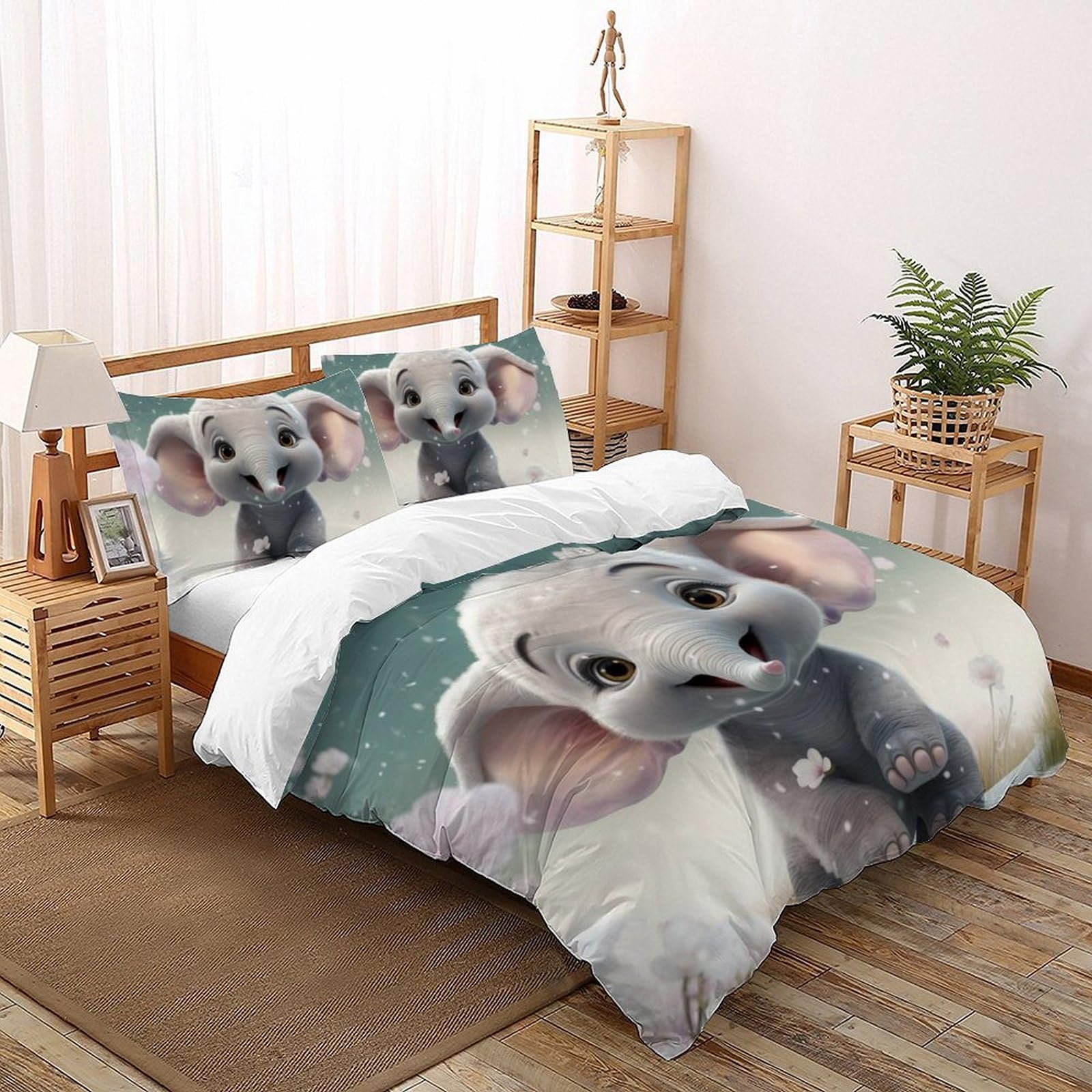 Housse de couette éléphant King pour transformer la chambre de votre garçon
