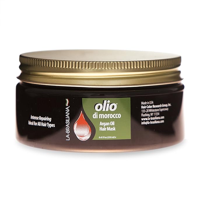 LaBrasiliana Olio Di Morocco Argan Oil Hair Mask, 8.45 fl