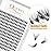 QUEWEL Cluster Lashes 240Pcs Individual Lashes 20D 0.07D Curl 13mm Knot-Free Lash Extensions Clusters Lashes Soft&Natural False Eyelashes Individual DIY Eyelash Extension at Home(20D 0.07D 13)