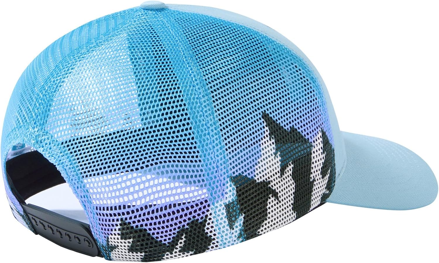 BASSDASH Printed Mesh Trucker Hat for Men Women Adjustable Baseball Cap Fishing Camping Outdoors Sporting Hat with Snap FH20