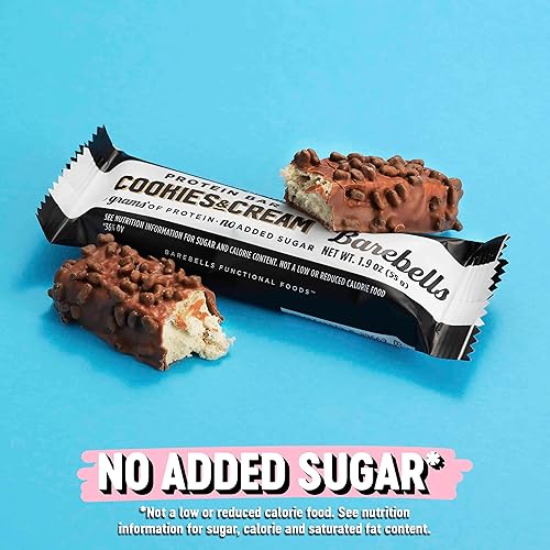 Miniatura 4 de Barebells - 12 Barras altas en proteína y bajas en carbohidratos de 194 onzas con 07 onzas de proteína sabor cookies and cream