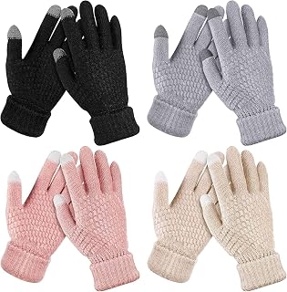 CHAMBYAL Cozy Winter Gloves for Women, Woolen Lined for Extra Warmth Multicolor Price In India