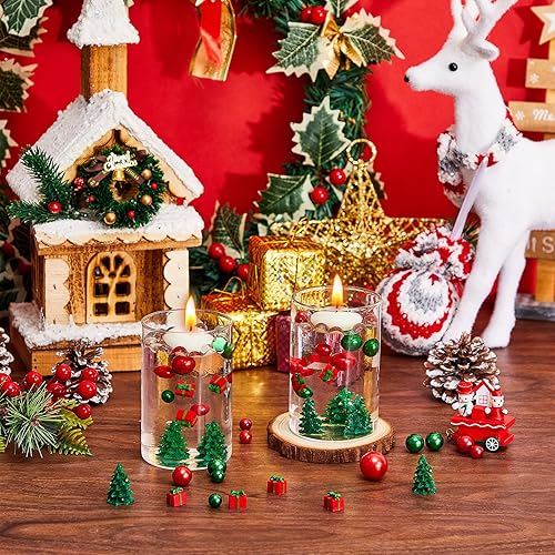 Miniatura 4 de 2106 piezas de perlas de relleno de jarrón de Navidad para relleno de florero, perlas flotantes para jarrones, perlas de candyland, geles de agua,