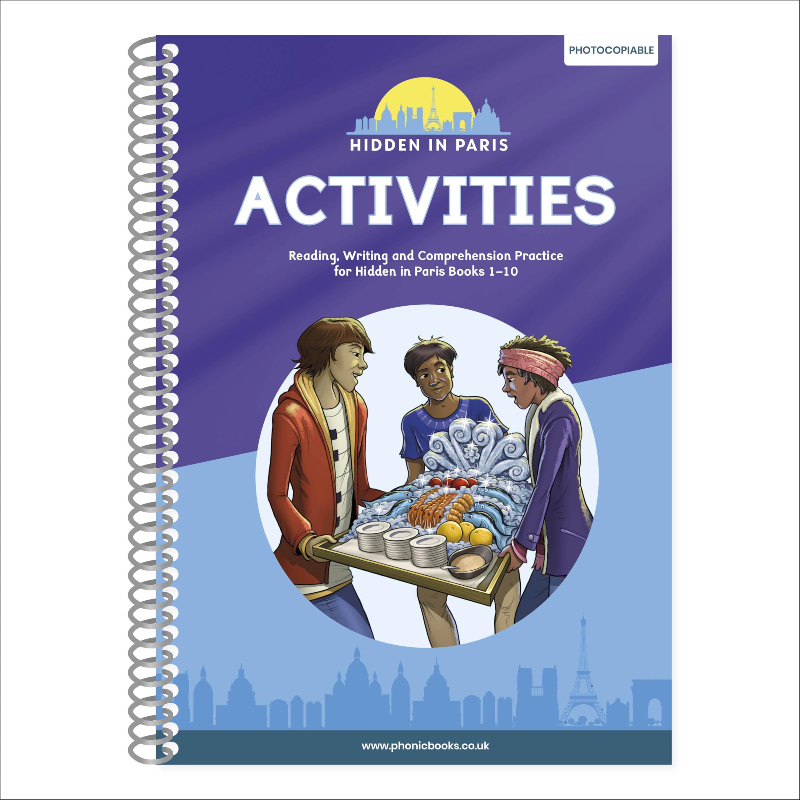 Phonic Books Hidden in Paris Activities by Phonic Books (Spiral bound)