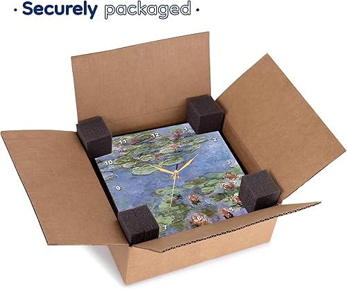 Miniatura 7 de 3dRose Reloj de pared silencioso - 10 pulgadas - Nenúfares Vintage Monet - PS Vintage