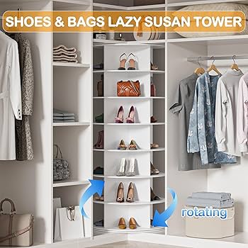 APPLE HOUSE タンス Amazon.com: MAGIC UNION Rotating Shoe Rack Tower - 7-Tier