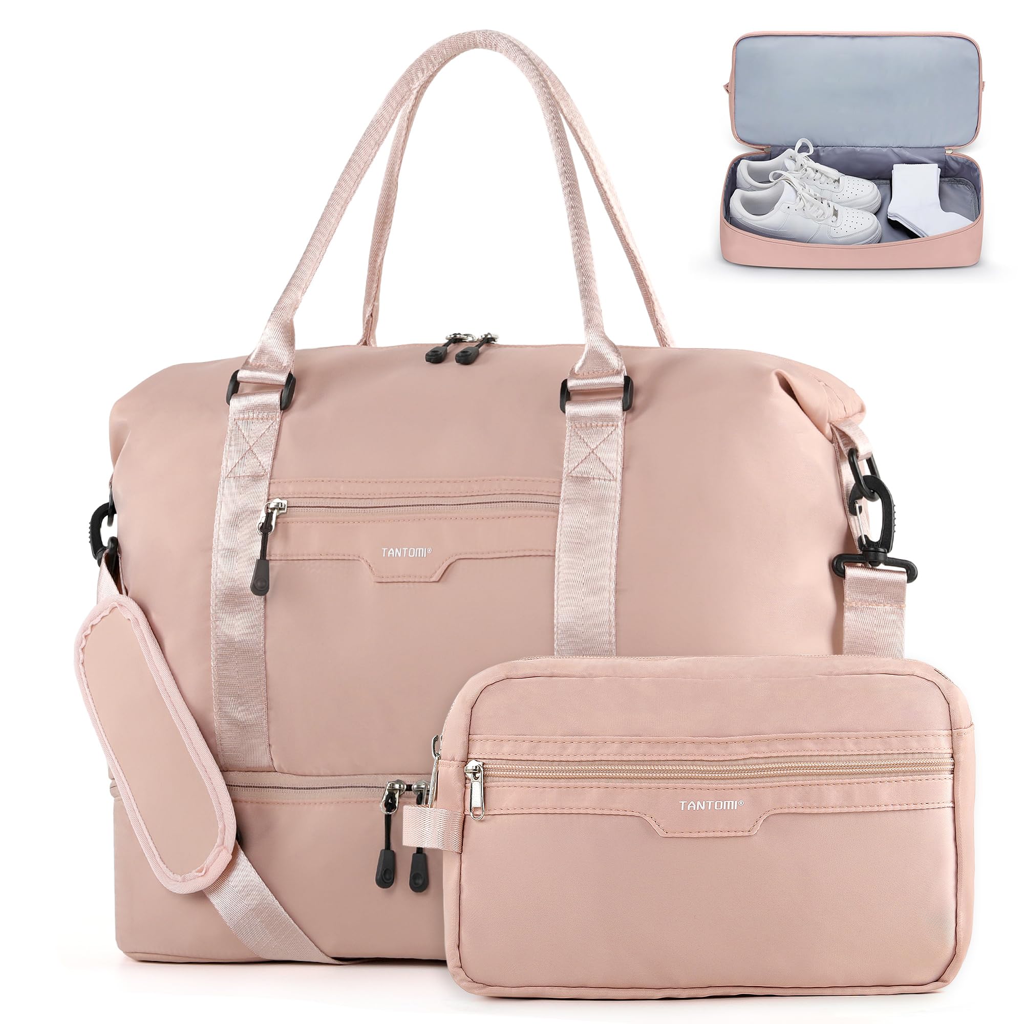 TANTOMI Bolsa de viaje, Pink, Clásico