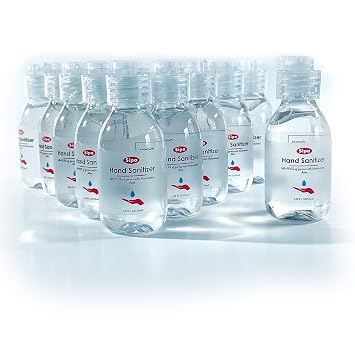 SIPA Hand Sanitizer 1.69 oz/ 50 ml, Travel Size, Jasmine Scent, Flip Cap Bottle each, Refreshing Soothing Gel with Aloe, and Vitamin E, (Pack of 16)