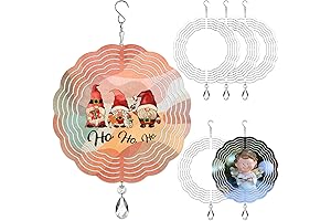 6 Pack 8" Sublimation Wind Spinners for Unlimited Creativity