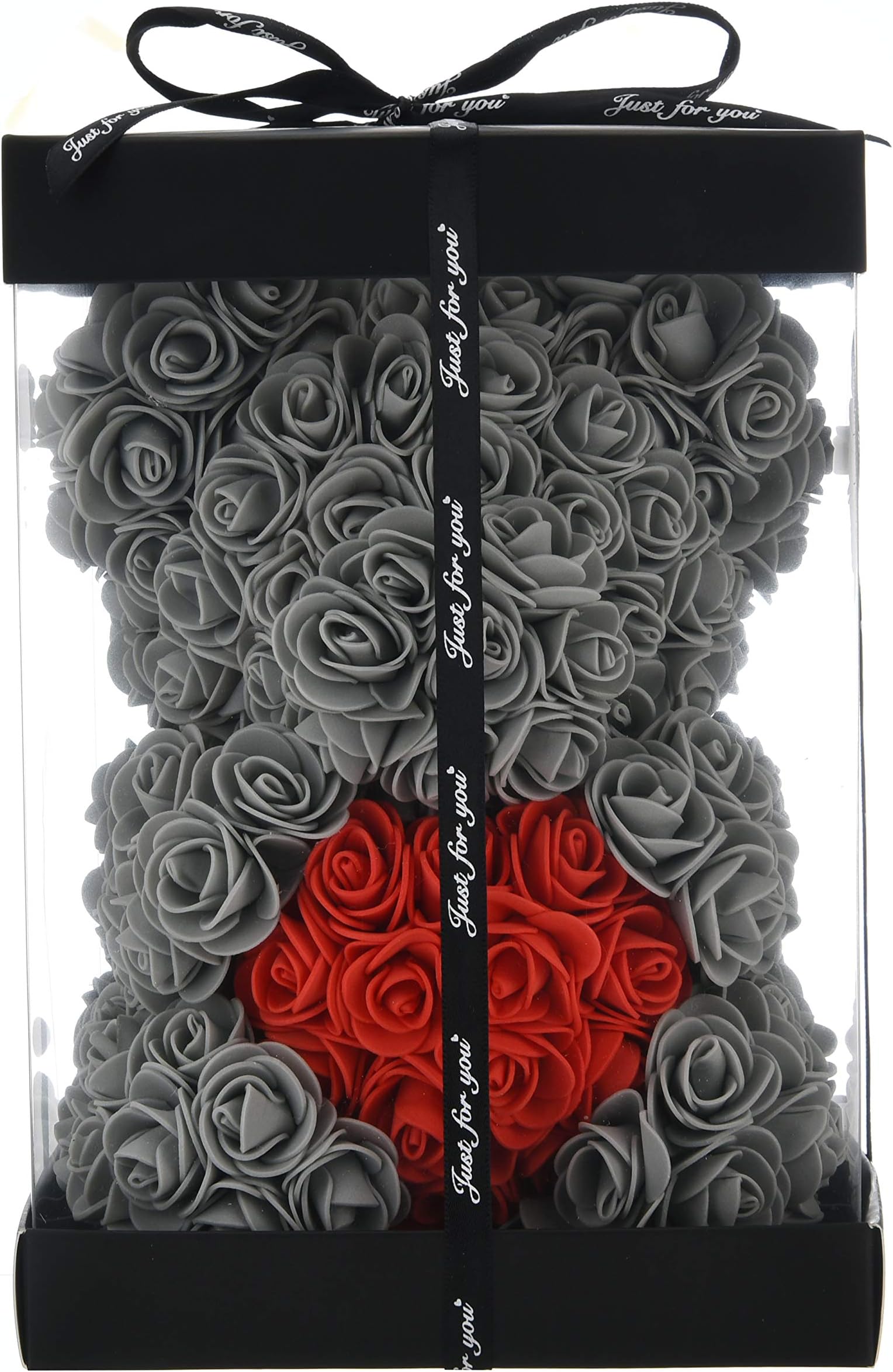 Amazon.com: Artificial Rose Flower Bear 10 inch or 15 inch Tall