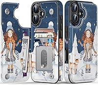 Vista 200 de LETO para iPhone 15 Pro Funda tipo cartera - Tapa tipo folio con patada - Diseños de moda - Tarjetero - Funda protectora para mujeres y niñas - 6.1