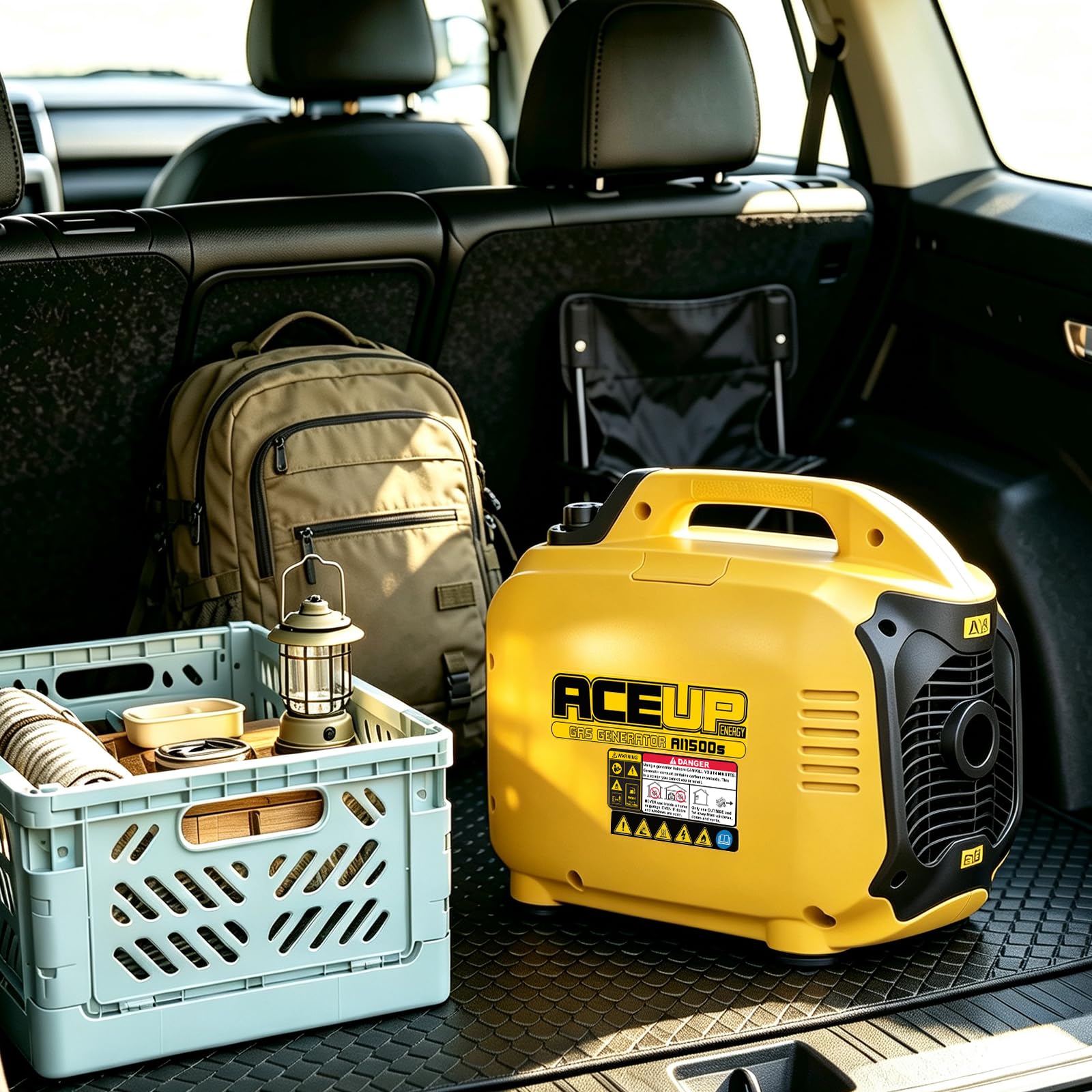 Aceup Energy 1300 W Générateur à Essence Silencieux Groupe Électrogène Inverter Portable avec Port USB et Prises 230 V, 12 V pour le Camping Caravane et Urgence Coupure de courant