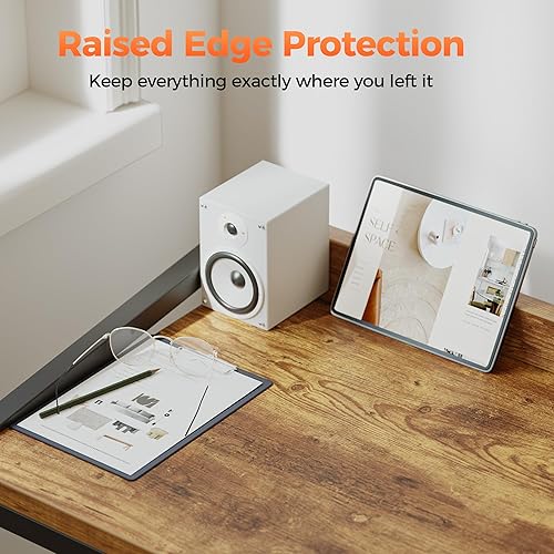 Miniatura 9 de Mericonia Escritorio de computadora con ruedas, escritorio de juegos para espacios pequeños, mesa moderna de estilo simple para oficina en casa,