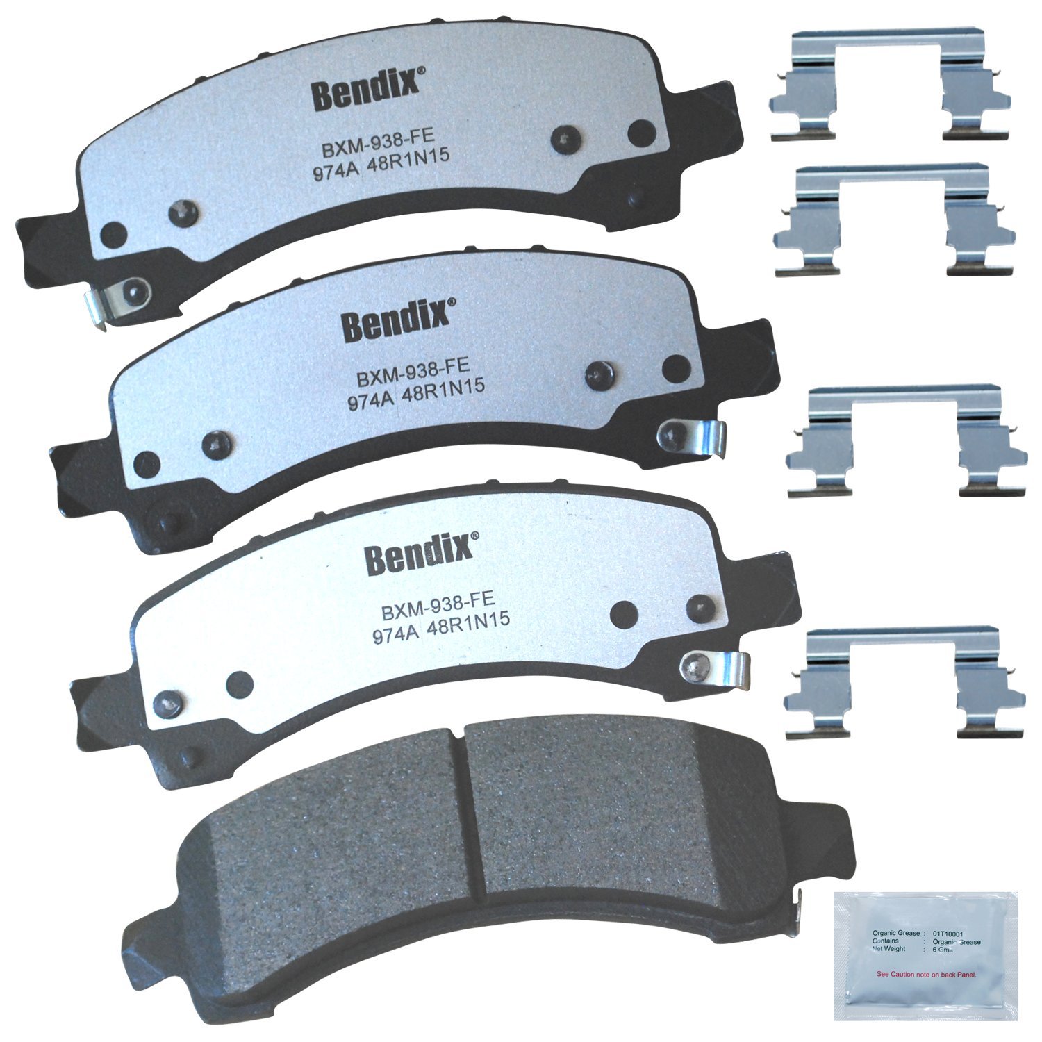 Bendix Fleet Metlok MKD974AFM Semi-Metallic Rear Brake Pads for Select Models Cadillac Escalade,Chevrolet Avalanche 1500,Express Silverado Sonora,Suburban Tahoe,GMC Savana Sierra Yukon,Yukon XL 1500