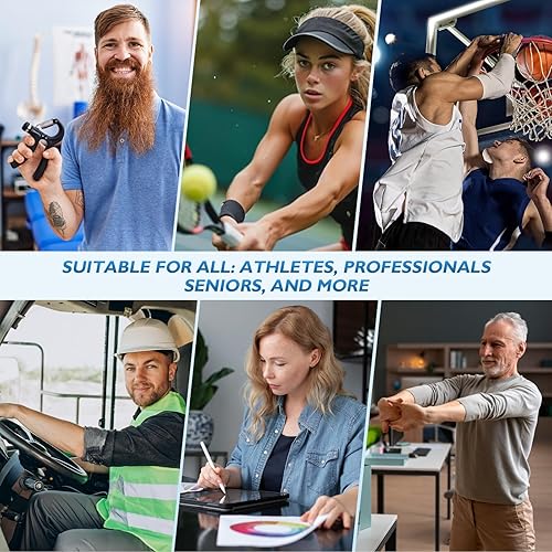 Miniatura 6 de FitBeast Fortalecedor de agarre fortalecedor de antebrazo, fortalecedor de agarre de mano ajustable para entrenamiento de fuerza y rehabilitación,