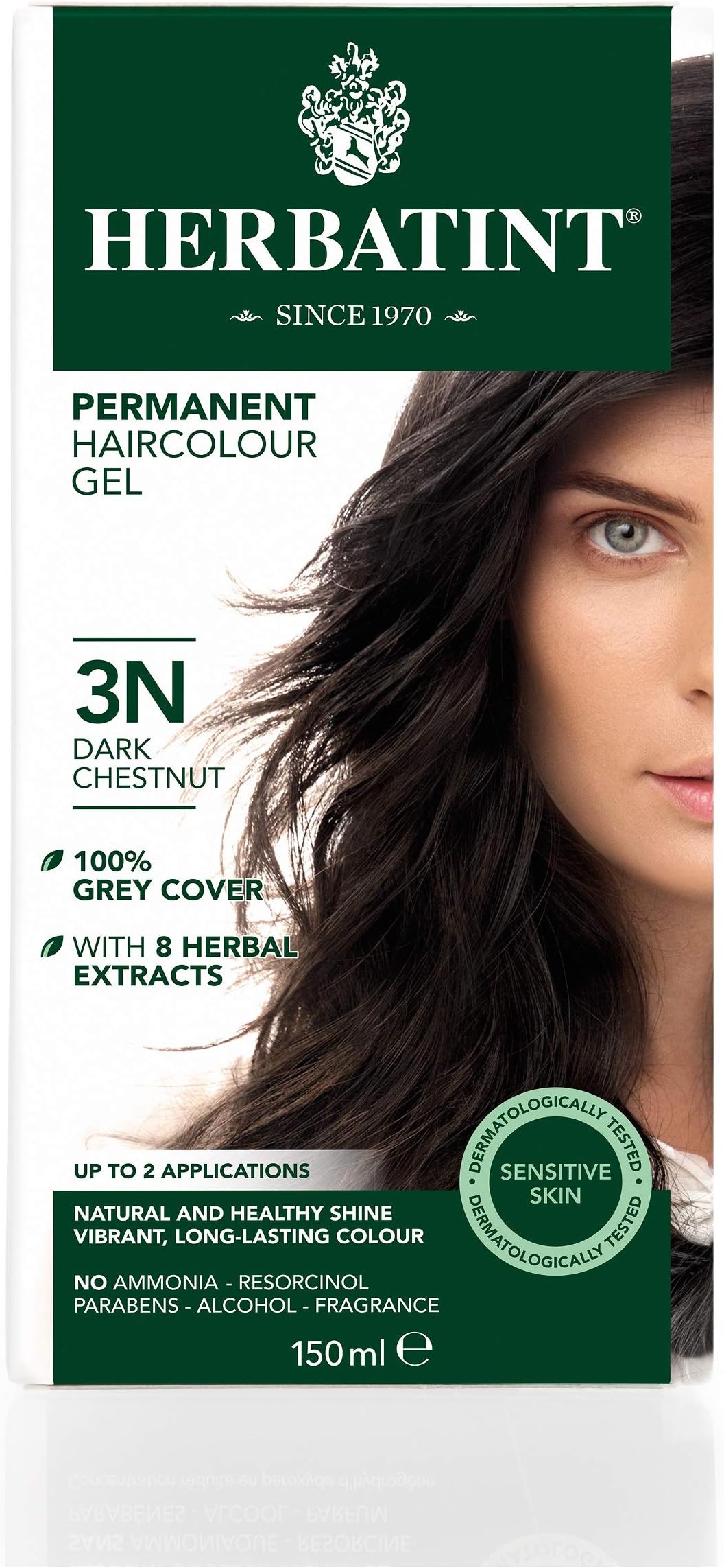 HerbatintNatural Hair Colour Dark Chestnut 3N 5.27 fl oz