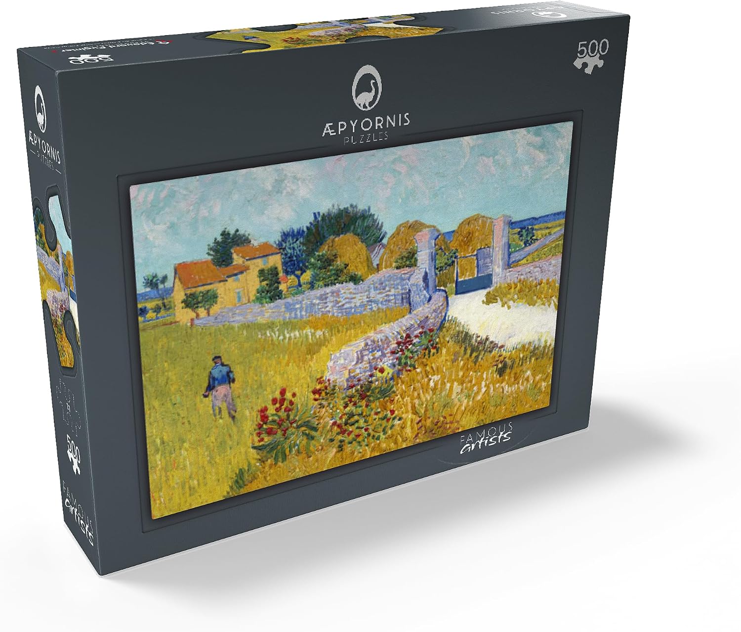 MyPuzzle Farmhouse in Provence 1888 By Vincent Van Gogh - Premium 500 Piece Jigsaw Puzzle for Adults