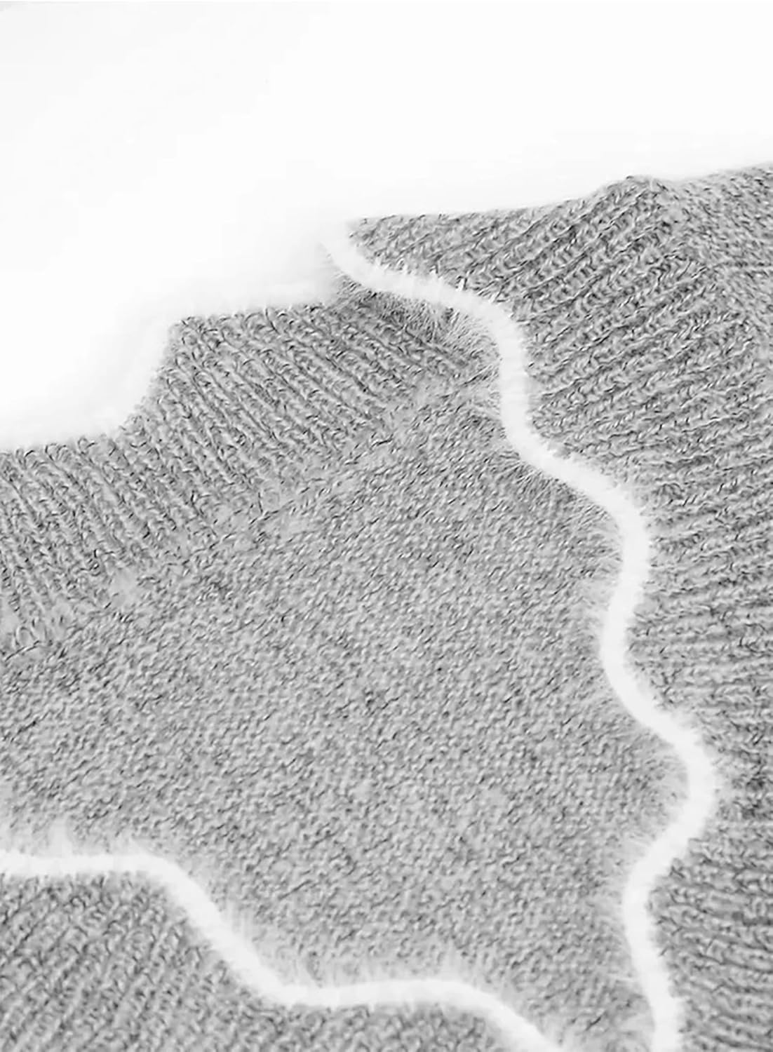 Women Fall Color Block V Neck Pullover Long Sleeve Sexy Cozy Ladies Sweaters Tops - Image 6