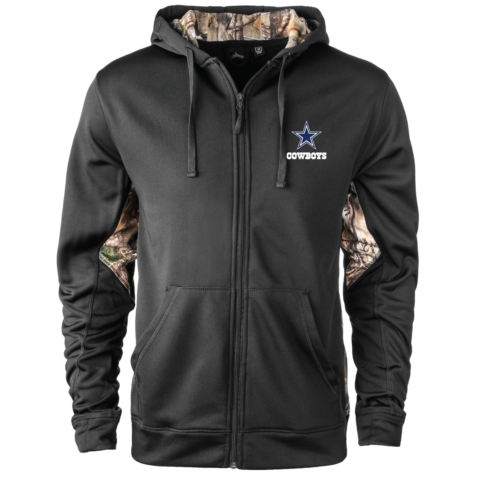 dunbrooke Men's Black/Realtree Camo Tampa Bay Buccaneers Decoy Tech Fleece Full-Zip Jacket