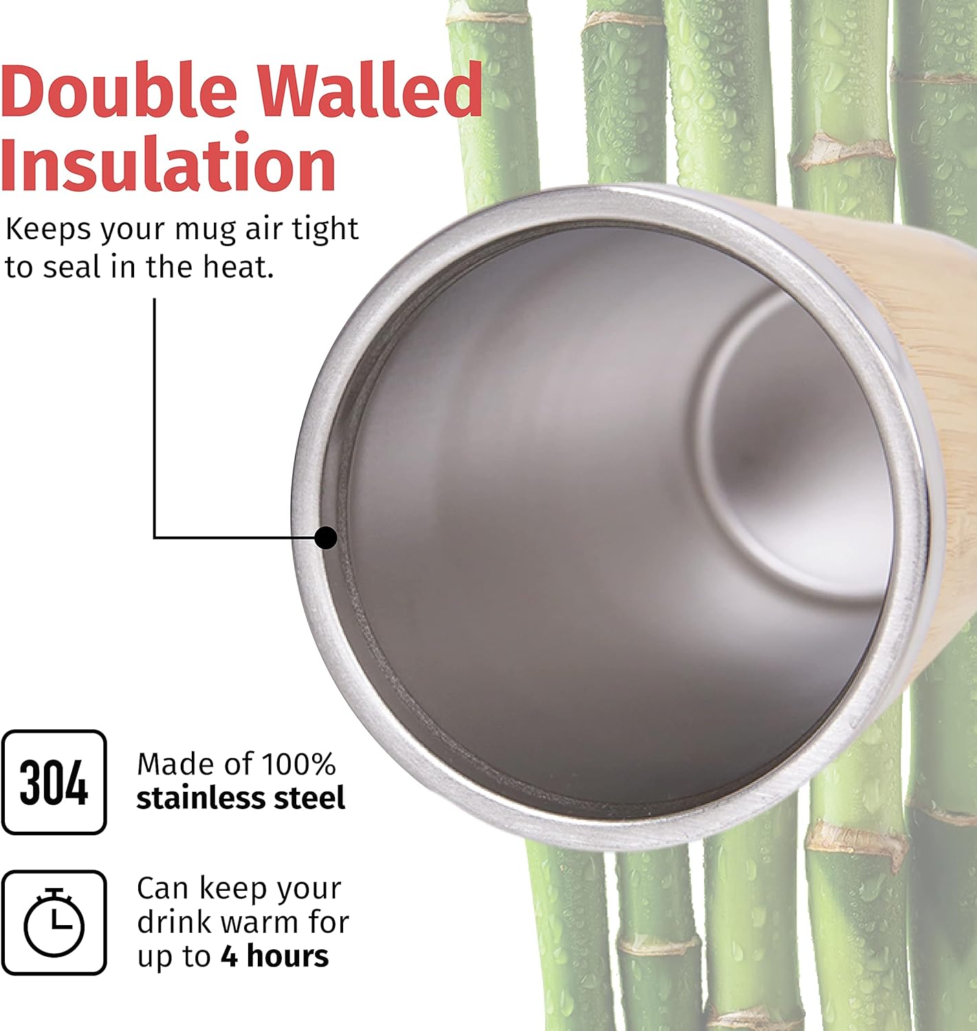 Best Boyfriend Ever - Stainless Steel Bamboo Tumbler with Lid, Coffee Tumbler for Him, Boyfriend Tumbler, Gift for Boyfriend, Appreciation Gift - Image 4