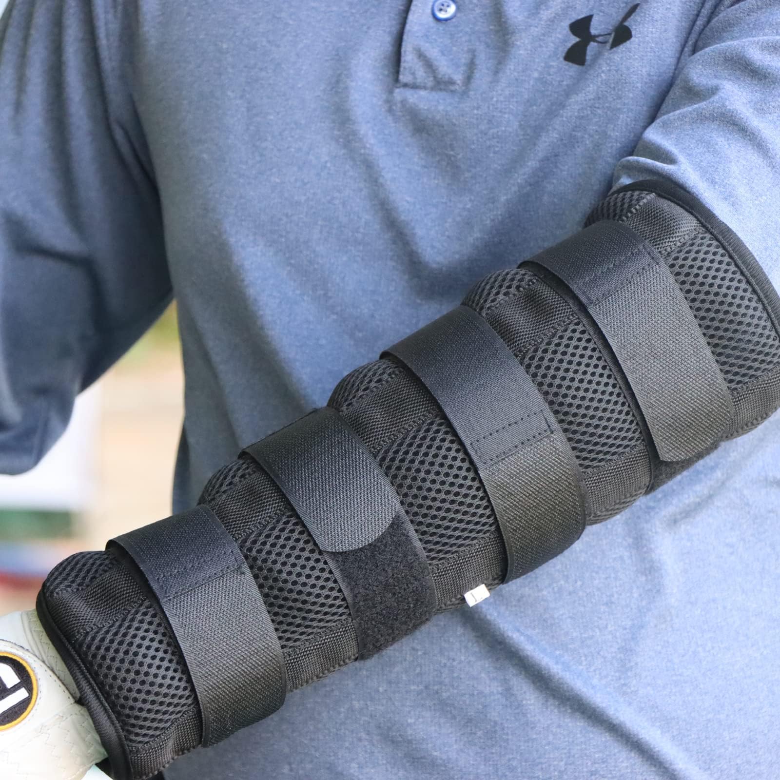 Golf Ellenbogen-Korrektur zur Armfixierung Effektiver Golf Schwungtrainer gegen Chicken Wing, 33 cm Straight Arm Trainer, Profi Golf Zubehör & Ideale Golf Geschenke