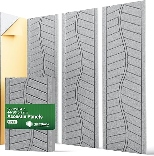 Miniatura 9 de Blcak - Paneles de pared acústicos decorativos insonorizados para habitación, paquete de 12 azulejos autoadhesivos de absorción de sonido y Paquete