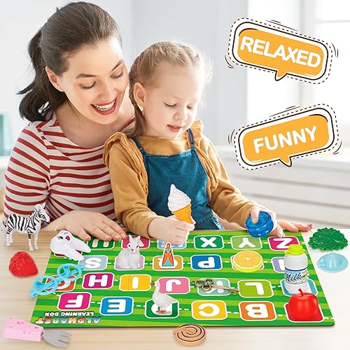 Miniatura 6 de Juguete de aprendizaje del alfabeto para niños de 3, 4, 5, 6 años, juego de 26 letras a juego, caja misteriosa del alfabeto, juguete educativo