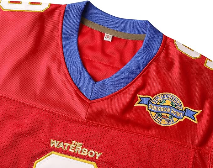 Adam Sandler Bobby Boucher Waterboy Jersey Mud Dogs Bourbon Bowl