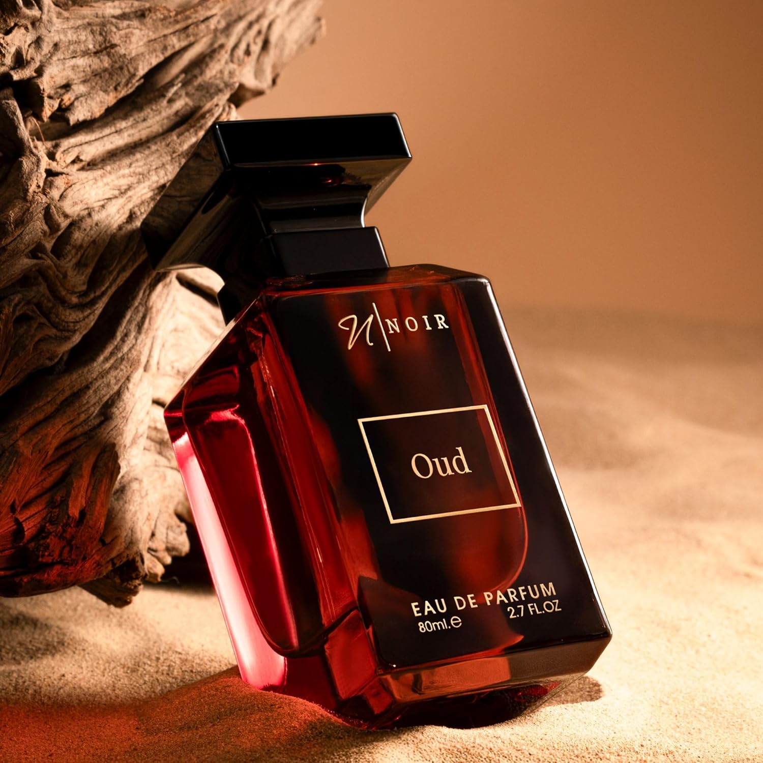 NOIR Oud EDP Perfume for Men, Deep Oud & Amber Blend with Spices and Rose, Intense Oriental Signature Scent, Luxurious Long Lasting Men’s Perfume, Men’s Fragrance, 80ml