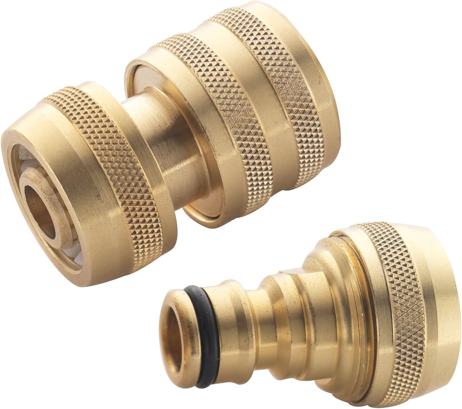 Spear & Jackson BWF3 1/2-inch Female Plus 1/2-inch Male Brass Hose Connectors