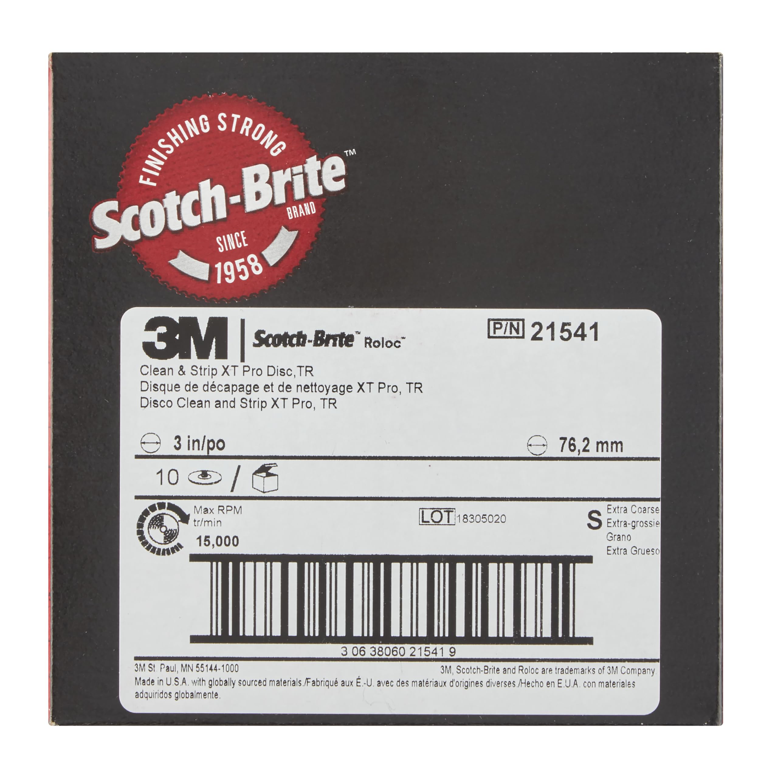 Scotch-Brite Roloc Grobreinigungsscheibe XT-DR Pro, 75 mm, S XCRS